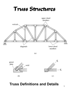 Truss Structures Truss Definitions and Details 1