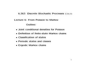 6.262:  Discrete  Stochastic  Processes Outline: