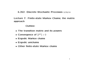 6.262:  Discrete  Stochastic  Processes approach