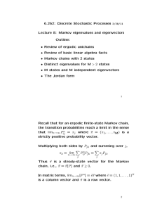 6.262:  Discrete  Stochastic  Processes Outline: