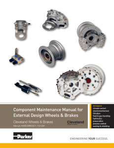 Component Maintenance Manual for External Design Wheels &amp; Brakes Manual AWBCMM0001-13/USA