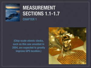 MEASUREMENT  SECTIONS 1.1-1.7 CHAPTER 1