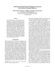 Model-based Monitoring and Diagnosis of Systems with Software-Extended Behavior