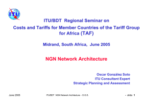 (TAF) NGN Network Architecture ITU/BDT Regional