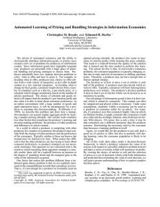Automated Learning of Pricing and Bundling Strategies in Information Economies