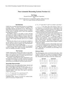 Non-Axiomatic Reasoning System (Version 4.1) Pei Wang