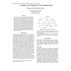 Untangle: A New Ontology for Card Catalog Systems