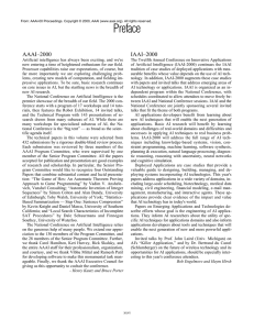 Preface AAAI–2000 IAAI–2000
