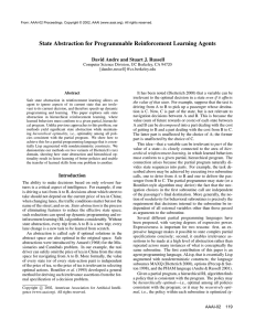 State Abstraction for Programmable Reinforcement Learning Agents