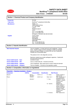 MSDS - Advantage Coatings & Cleaners