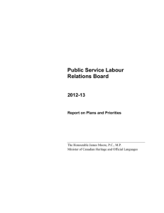 Public Service Labour Relations Board 2012-13
