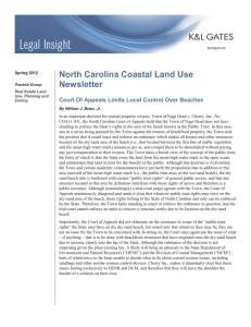 North Carolina Coastal Land Use Newsletter