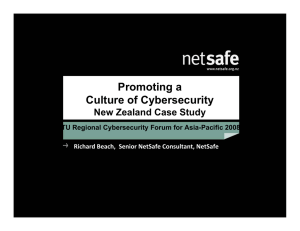 Promoting a Culture of Cybersecurity New Zealand Case Study