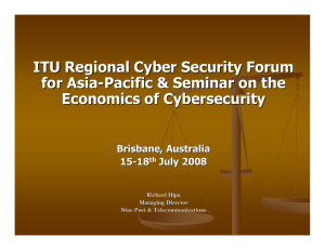 ITU Regional Cyber Security Forum for Asia - Pacific &amp; Seminar on the