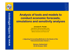 MEF -d/finance Analysis of tools and models to conduct economic forecasts,