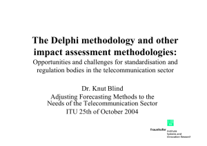 The Delphi methodology and other impact assessment methodologies: