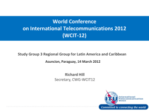 World Conference on International Telecommunications 2012 (WCIT-12)