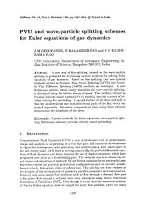 P V U   and  wave-particle  splitting ... for  Euler  equations  of  gas ...