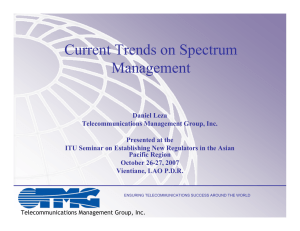 Current Trends on Spectrum Management