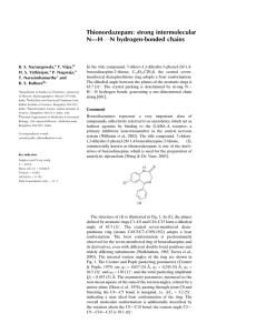 Thionordazepam: strong intermolecular N—H  N hydrogen-bonded chains