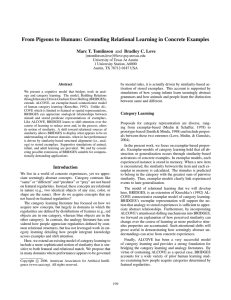 From Pigeons to Humans: Grounding Relational Learning in Concrete Examples