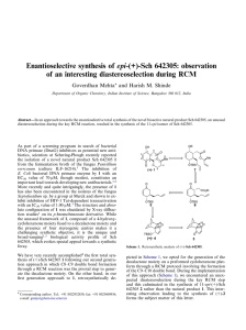 Enantioselective synthesis of epi-(+)-Sch 642305: observation