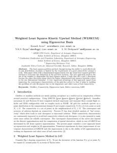 Weighted Least Squares Kinetic Upwind Method (WLSKUM) using Eigenvector Basis