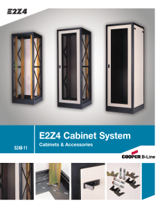 E2Z4 Cabinet System Cabinets &amp; Accessories SZ4B-11