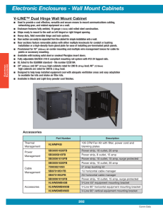 Electronic Enclosures - Wall Mount Cabinets