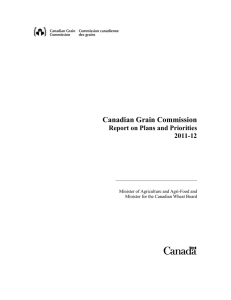 Canadian Grain Commission Report on Plans and Priorities 2011-12