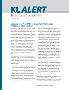 Investment Management SEC Approves NASD “New Issues Rule” to Replace