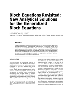 Bloch Equations Revisited: New Analytical Solutions for the Generalized Bloch Equations