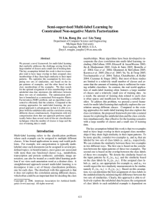 Semi-supervised Multi-label Learning by Constrained Non-negative Matrix Factorization
