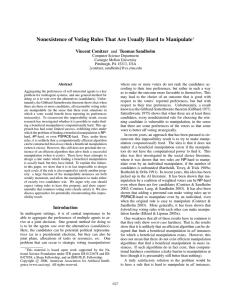 Nonexistence of Voting Rules That Are Usually Hard to Manipulate