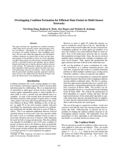 Overlapping Coalition Formation for Efficient Data Fusion in Multi-Sensor Networks