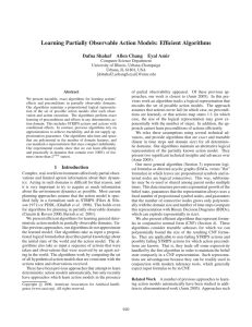 Learning Partially Observable Action Models: Efficient Algorithms