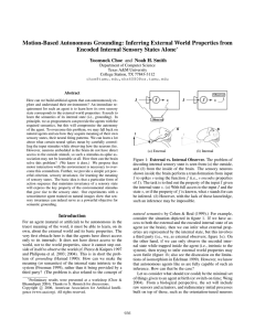 Motion-Based Autonomous Grounding: Inferring External World Properties from