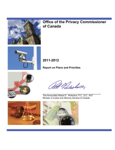 Office of the Privacy Commissioner of Canada  2011-2012