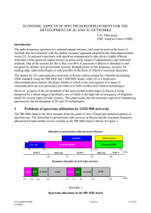 ECONOMIC ASPECTS OF SPECTRUM REDEPLOYMENT FOR THE