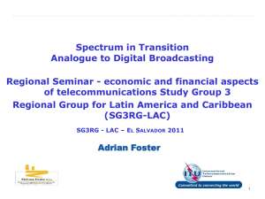 Spectrum in Transition Analogue to Digital Broadcasting