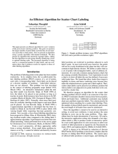 An Efficient Algorithm for Scatter Chart Labeling Sebastian Theophil Arno Sch¨odl
