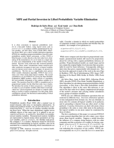 MPE and Partial Inversion in Lifted Probabilistic Variable Elimination