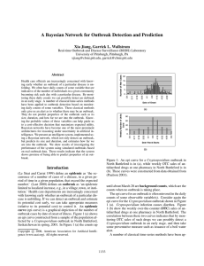 A Bayesian Network for Outbreak Detection and Prediction