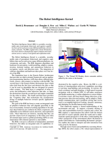 The Robot Intelligence Kernel Robotic and Human Systems Group Idaho National Laboratory