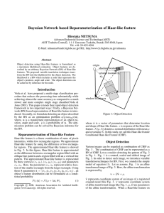 Bayesian Network based Reparameterization of Haar-like feature Hirotaka NIITSUMA