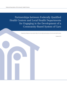 Partnerships between Federally Qualified Health Centers and Local Health Departments