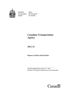 Canadian Transportation Agency 2011-12
