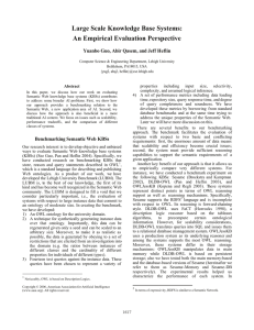 Large Scale Knowledge Base Systems: An Empirical Evaluation Perspective