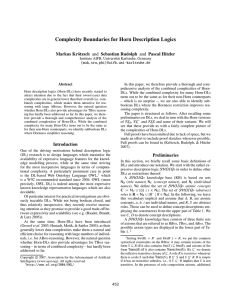 Complexity Boundaries for Horn Description Logics