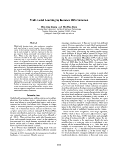 Multi-Label Learning by Instance Differentiation Min-Ling Zhang